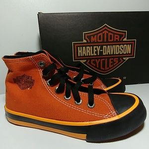 Harley-Davidson Shoes - 💥💛Youth HARLEY DAVIDSON high top Sneakers NEW💥 Harley-Davidson Shoes - 💥💛Youth HARLEY DAVIDSON high top Sneakers NEW💥